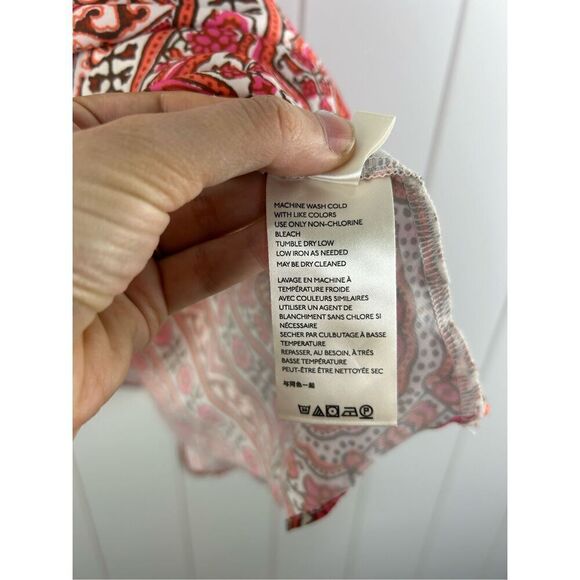 Free People Stevie Cowl Neck Satin‎ Tank Top Size Small Womens Floral Racerback - Picture 6 of 10